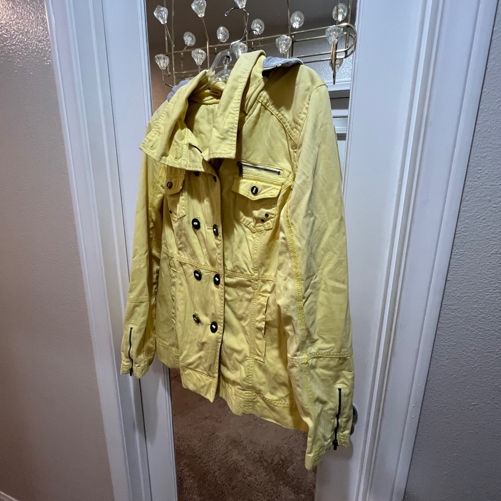 Hurley Light Yellow Hooded Jacket